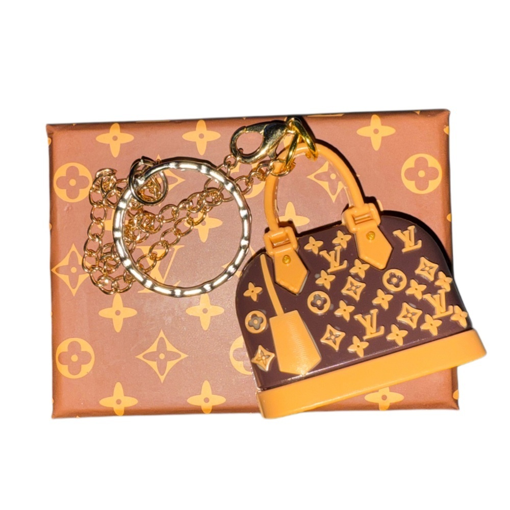 Mini Purse Keychain Charm Designer Inspired Bag Charm with Gift Box